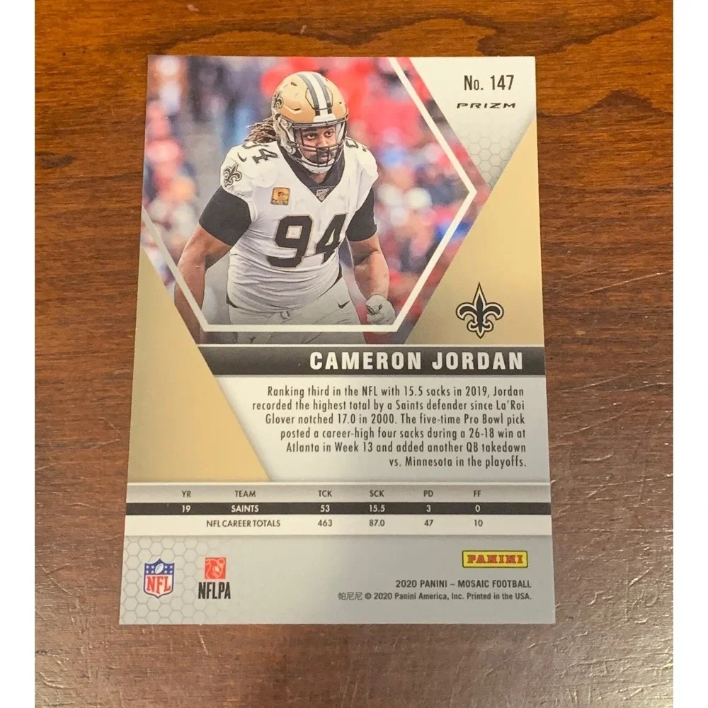 Cameron Jordan Reactive Orange Prizm